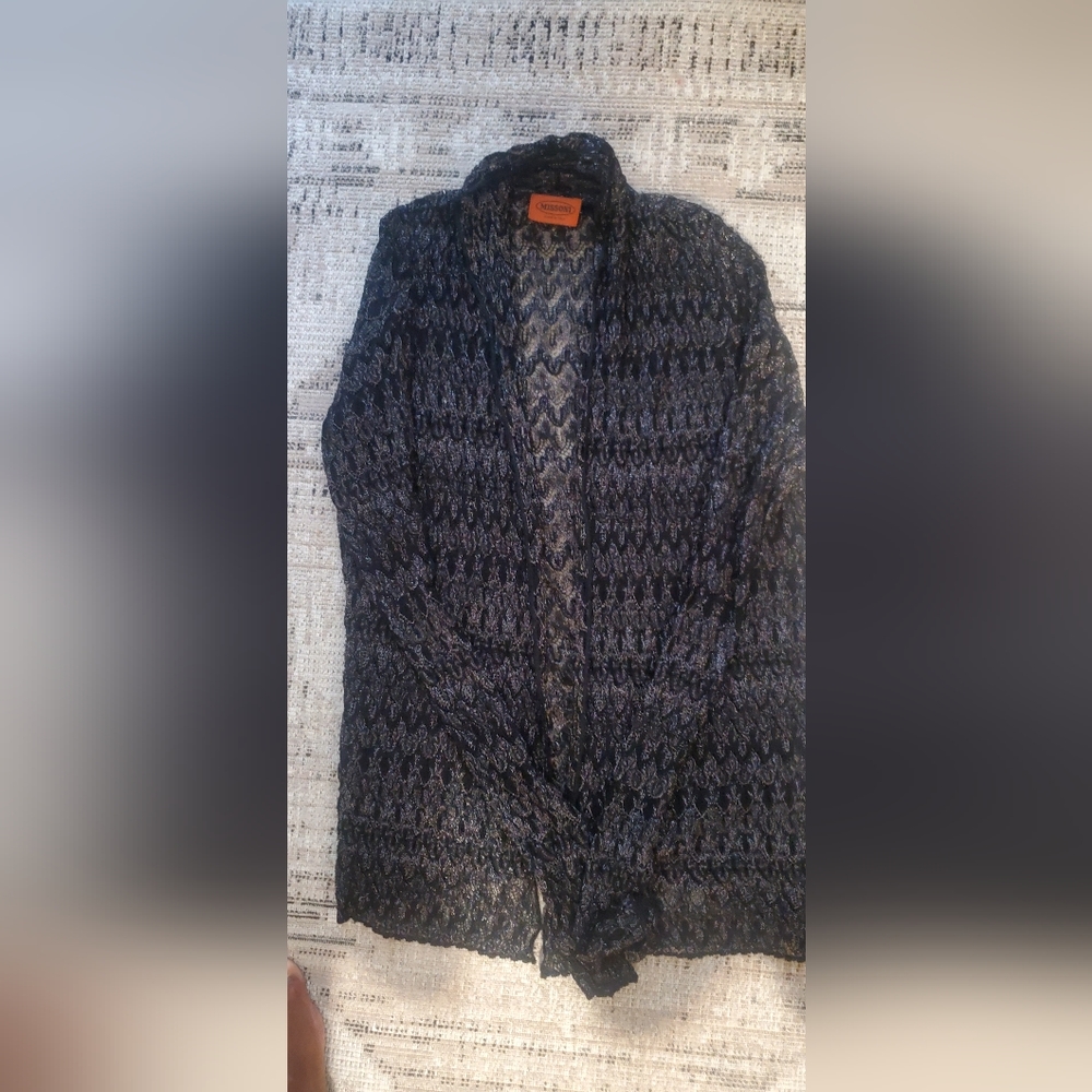 Missoni women black lace cover up